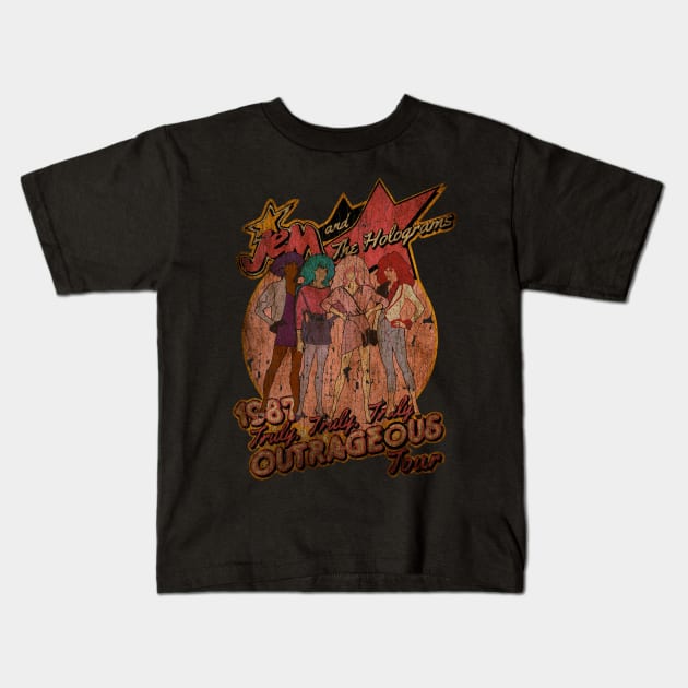 Jem Outrageous Tour 1987 - Exclusive Kids T-Shirt by Freeartshop99